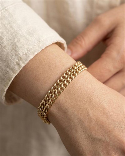 14K Xuping Kalp Detay Zincir Bileklik
