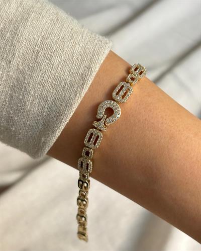 14K Xuping Nal Model Taşlı Bileklik