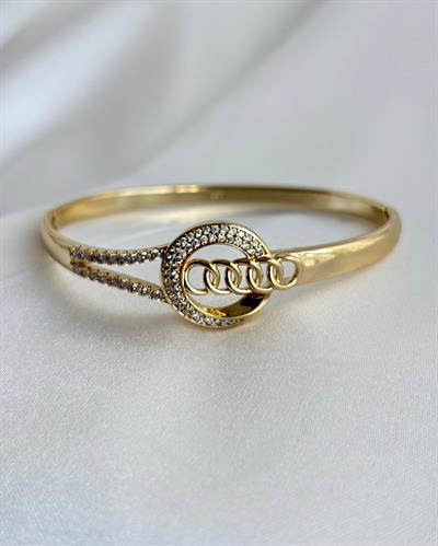 14K Xuping Olimpiyat Taşlı Kelepçe