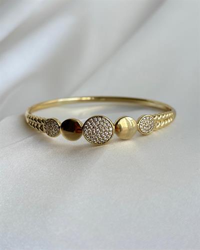 14K Xuping Sıralı Yuvarlak Kelepçe
