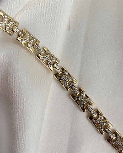 14K Xuping Taşlı Bakla Bileklik