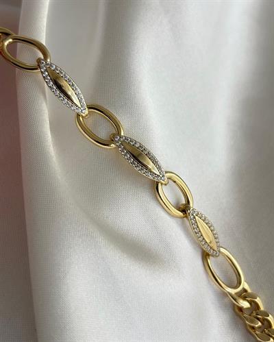 14K Xuping Taşlı Halka Model Bileklik