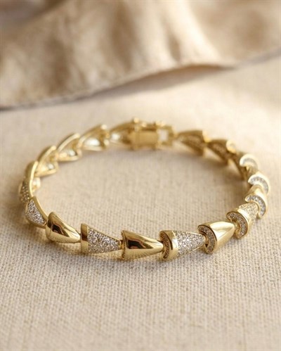 14K Xuping Taşlı Kurşun Model Bileklik