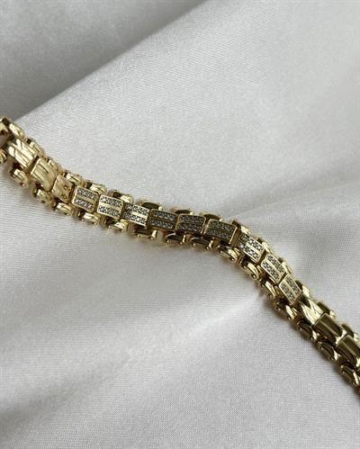 14K Xuping Taşlı Saat Kordonu Model Bileklik