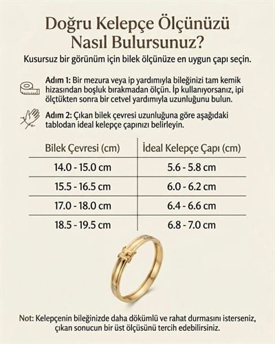 14K Xuping Taşlı Sıralı Su Yolu Kelepçe