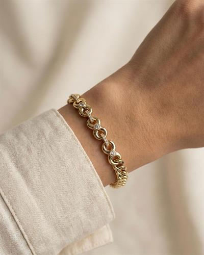 14K Xuping Taşlı Sonsuzluk Model Bileklik