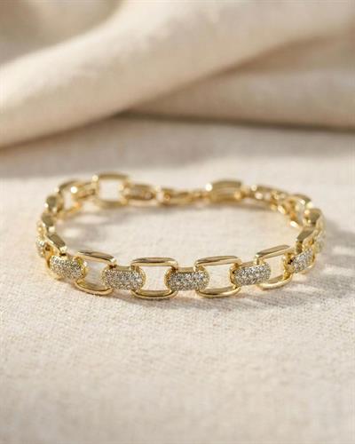 14K Xuping Taşlı Toka Model Bileklik