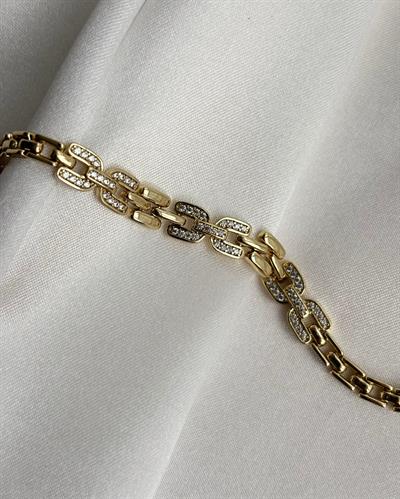 14K Xuping U Model Taşlı Bileklik