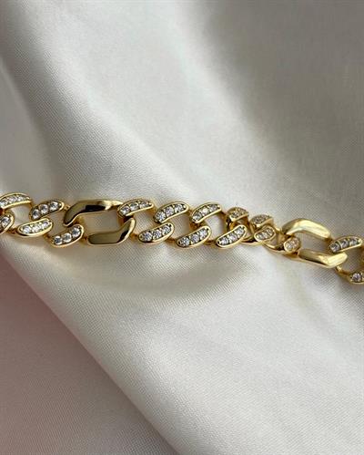 14K Xuping Zirkon Taşlı Gurmet Bileklik