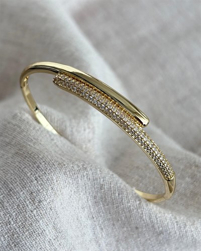 Xuping Aryn Zirkon Gold Kelepçe