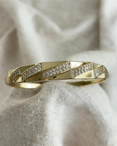 Xuping Corin Zirkon Gold Kelepçe