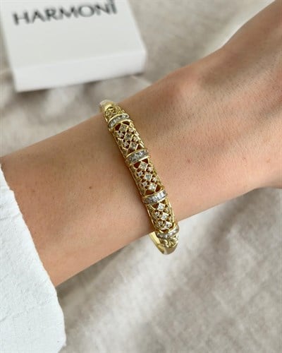 Xuping Dore Zirkon Gold Kelepçe