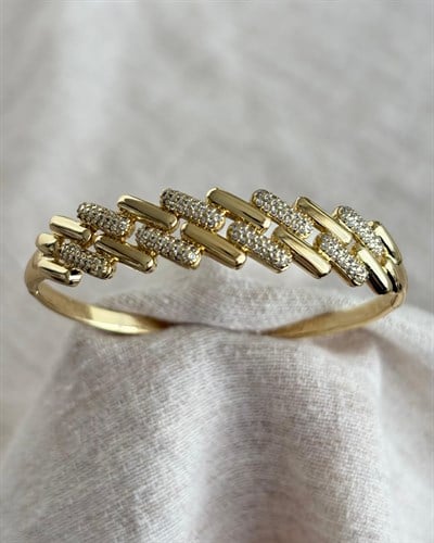 Xuping Fabia Zirkon Gold Kelepçe