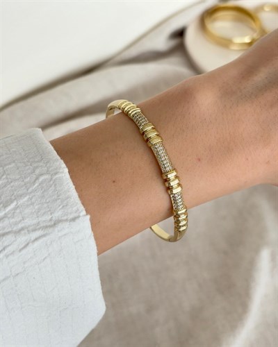 Xuping Gabi Zirkon Gold Kelepçe