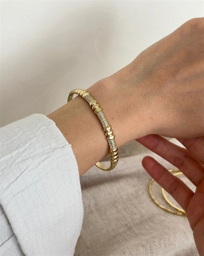 Xuping Gabi Zirkon Gold Kelepçe