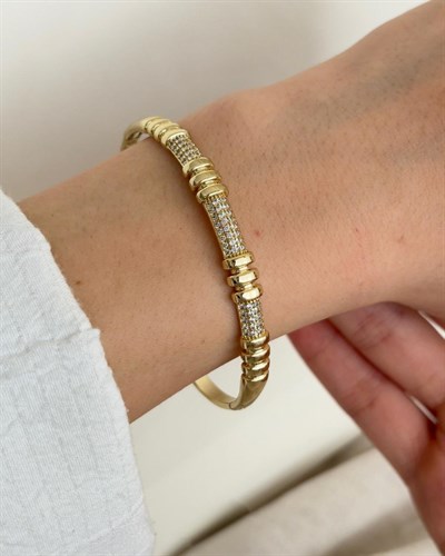 Xuping Gabi Zirkon Gold Kelepçe