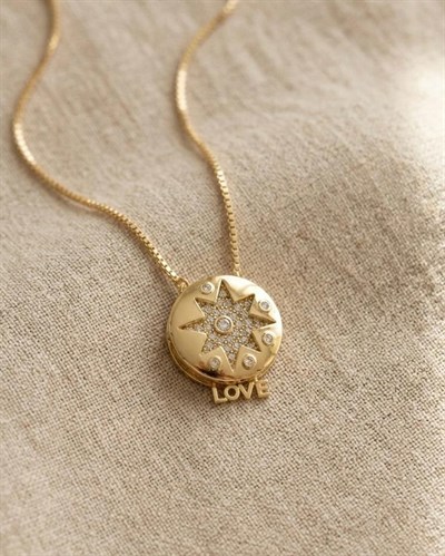 Xuping Lavi Zirkon Gold kolye
