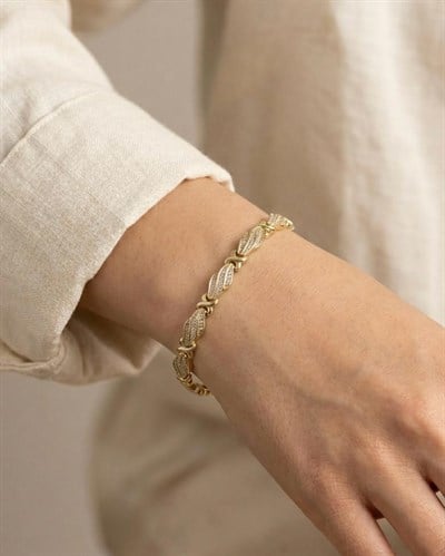 Xuping Lura Zirkon Gold Bileklik