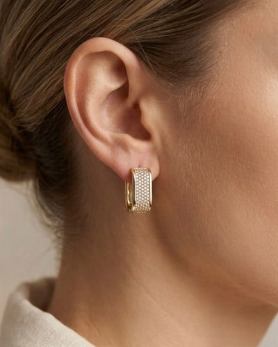 Xuping Muse Zirkon Gold Küpe