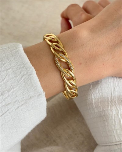 Xuping Olen Zirkon Gold Kelepçe