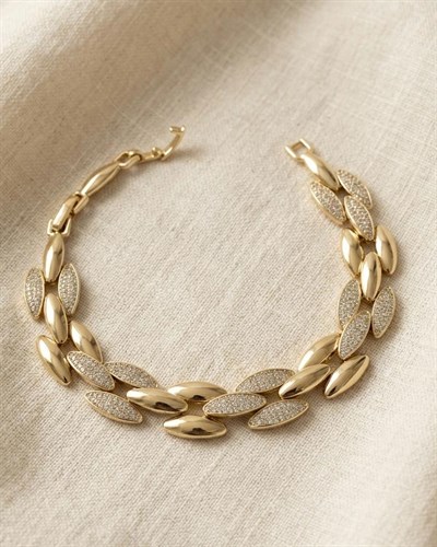 Xuping Pura Zirkon Gold Bileklik