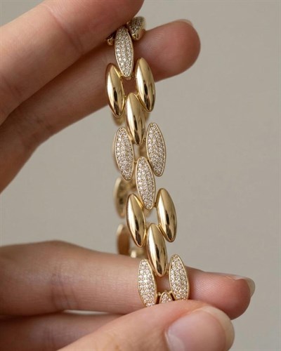 Xuping Pura Zirkon Gold Bileklik
