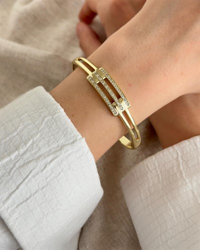Xuping Rya Zirkon Gold Kelepçe