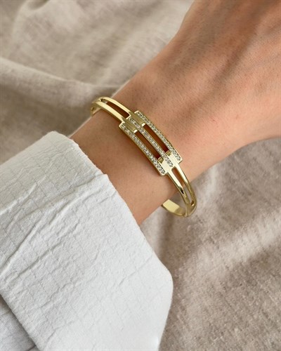 Xuping Rya Zirkon Gold Kelepçe