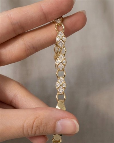 Xuping Ryla Zirkon Gold Bileklik