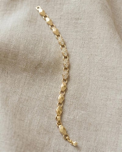 Xuping Ryla Zirkon Gold Bileklik