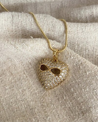 Xuping Tavi Zirkon Gold Kolye