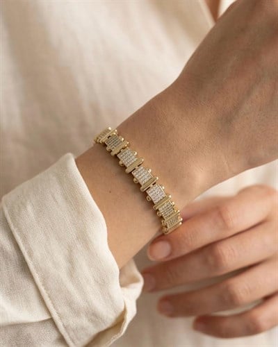 Xuping Tiva Zirkon Gold Bileklik