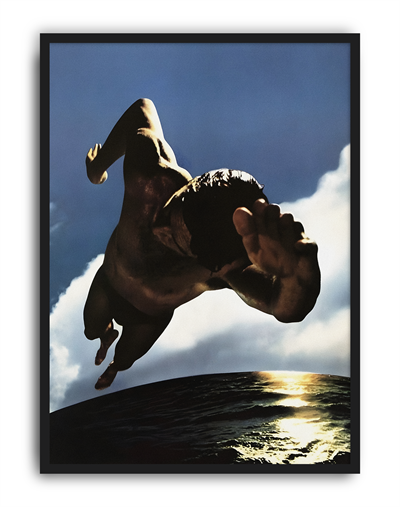 Solar Dive Modern Duvar Tablosu – Gökyüzü ve Su Dalış Poster