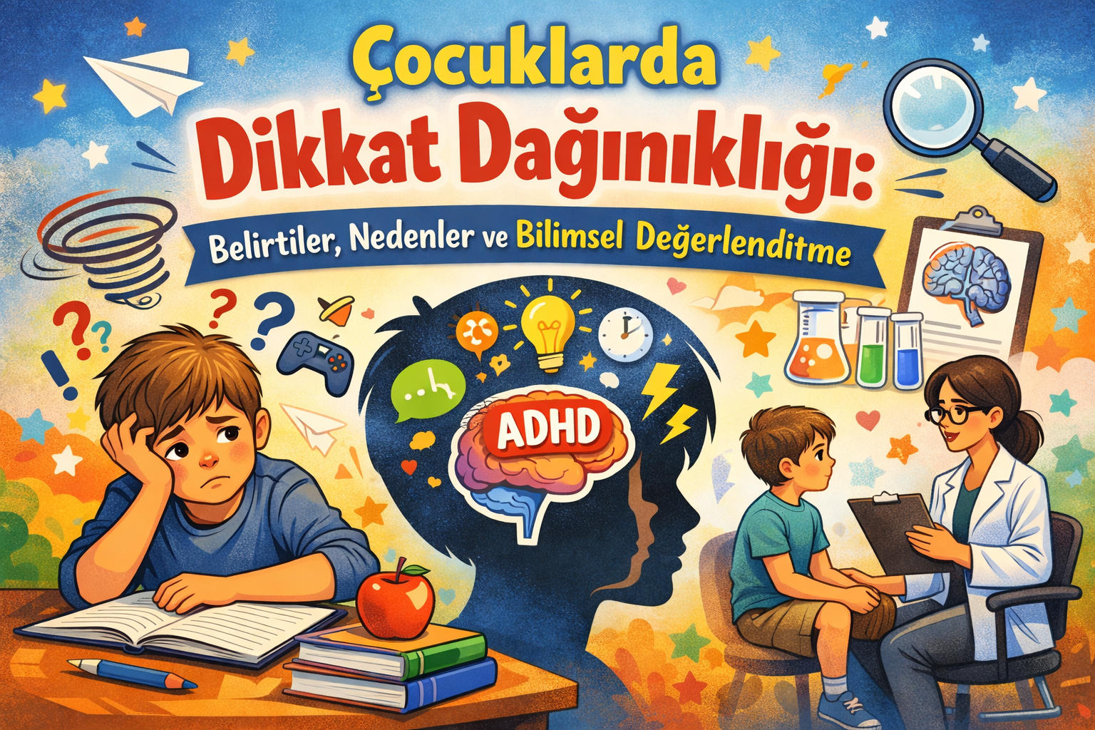 Çocuklarda Dikkat Dağınıklığı: Belirtiler, Nedenler ve Bilimsel Değerlendirme