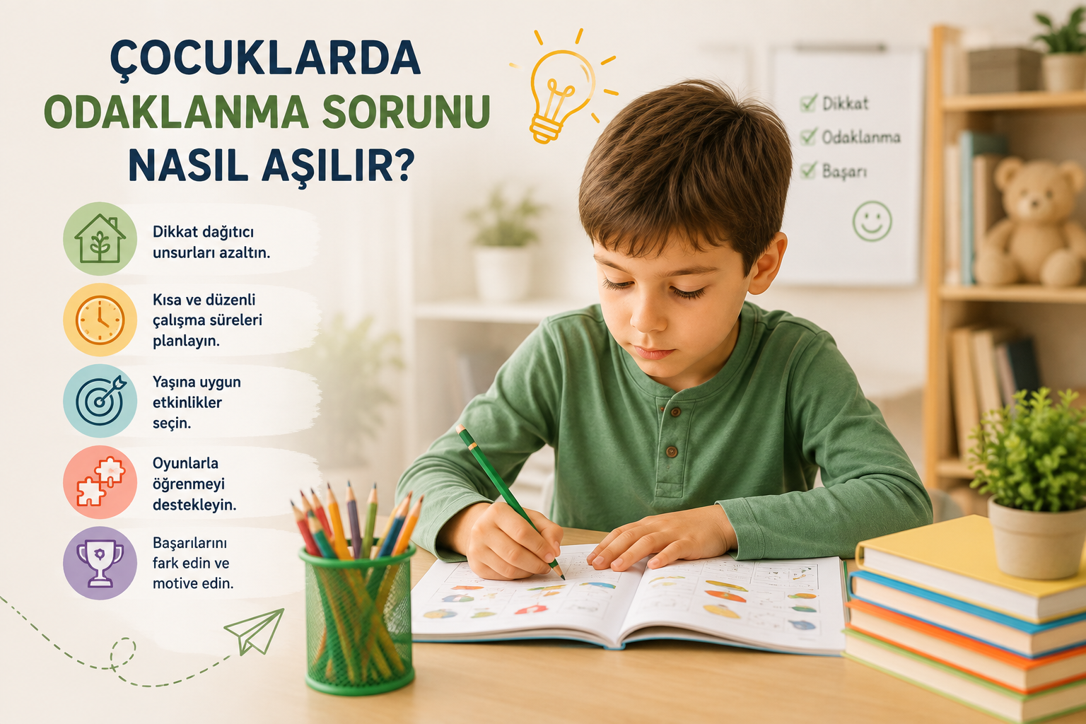Çocuklarda Odaklanma Sorunu Nasıl Aşılır?