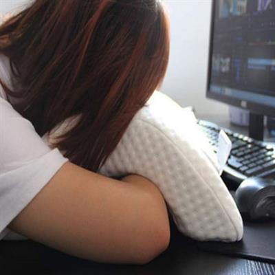 % 100 Visco Kavisli Ortopedik Yıkanabilir Kumaş Kılıflı Bel Boyun Bacak Ağrıları İçin Yastık (3936)