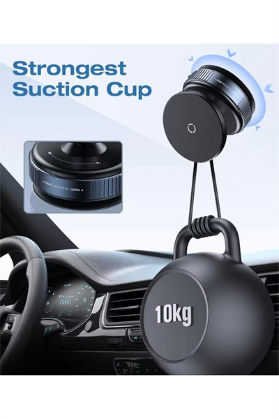 🚀 360° Döner Vakumlu Manyetik Telefon Tutucu – Ultra Güçlü Tutuş, Şık Tasarım
