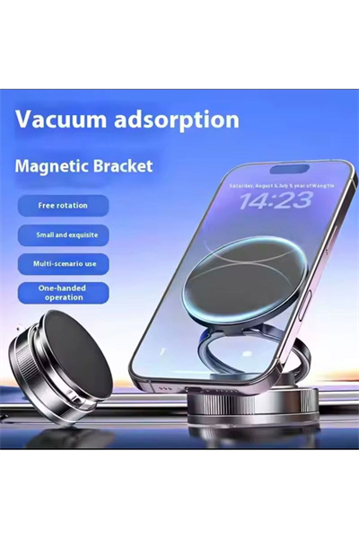 🚀 Ultra Güçlü Vakumlu Manyetik Telefon Tutucu – 360° Döner, Tek Elle Kullanım!