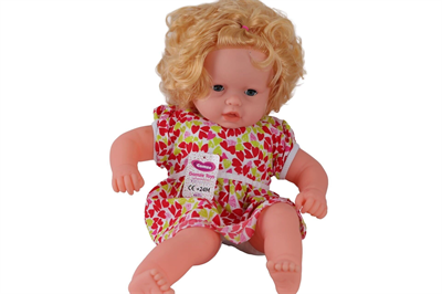 0073 60 CM DOLGU GÖVDELİ SAÇLI BÜYÜK BEBEK