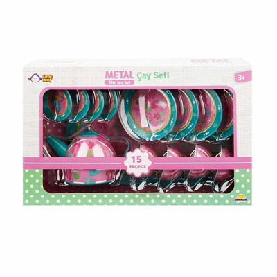 02169 Metal Oyuncak Çay Takımı 15 Parça -Sunman