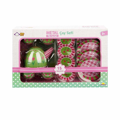02169 Metal Oyuncak Çay Takımı 15 Parça -Sunman