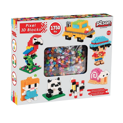 03 616 Pixel 3D Bloklar 1750 Parça -Eco Lounge