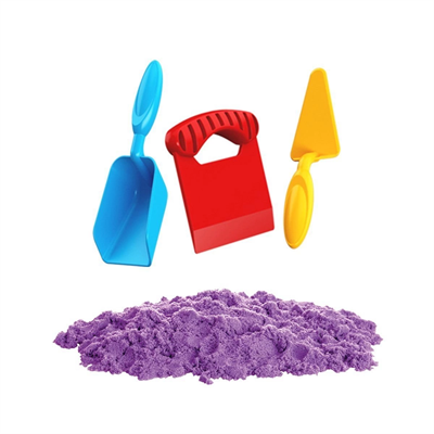 03694 , Aksesuarlı Mor Kinetik Oyun Kumu 1000 gr
