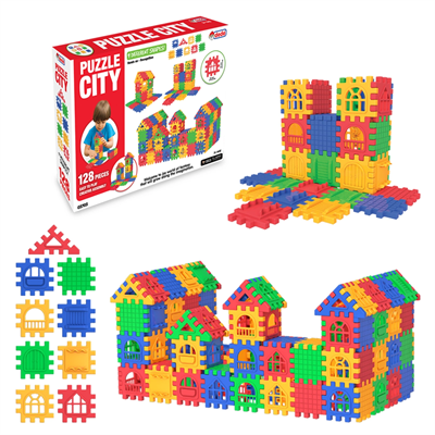 03703 , Puzzle City 128 Parça
