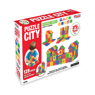 03703 , Puzzle City 128 Parça