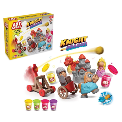 03848 Şövalye ve Ejderha Oyun Hamuru Seti 280 gr -