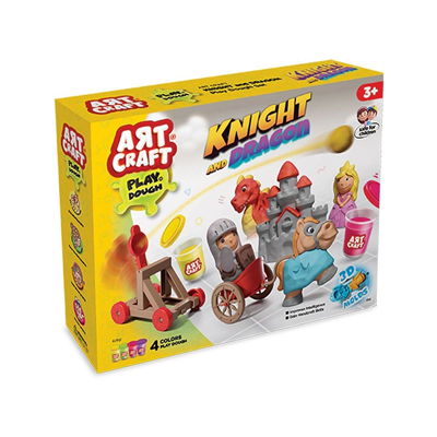 03848 Şövalye ve Ejderha Oyun Hamuru Seti 280 gr -