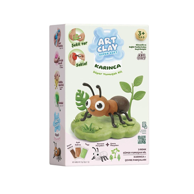 04148 ART CLAY MİNİK CANLILAR SÜPER HAFİF KİL(Belirtilen fiyat, tekli satış için adet fiyatıdır.)