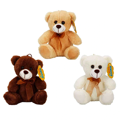 0998 SUN-JHN-PFF-SK PELUŞ AYI OTURAN KURDELELİ 21CM 2R