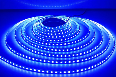 1 Adet 5 METRE CATA CT 4484 İç Mekan 12V 10 Çipli Şerit Led Mavi Işık